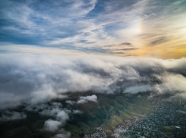 A bird's eye view of the ground. Meant to help people see there is a bigger picture.